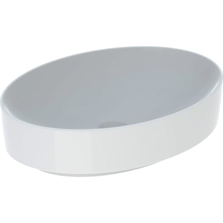 Lavoar pe blat Geberit VariForm, oval: B=55cm, T=40cm, Preaplin=F?r?, Alb